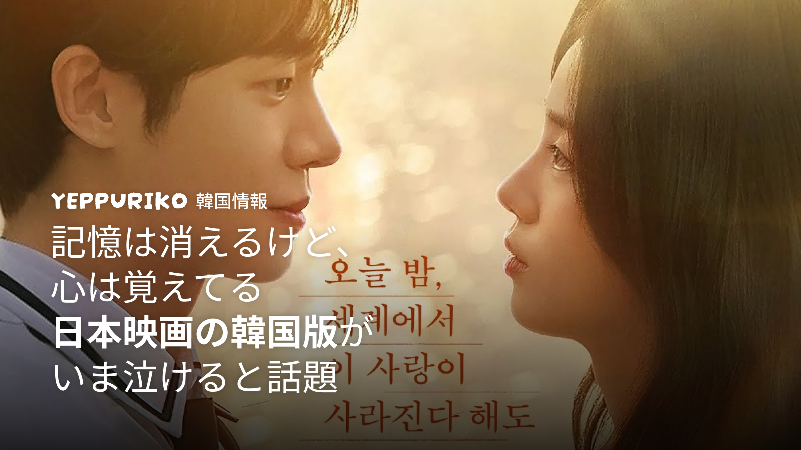 🎬 日本映画の韓国版がいまアツい