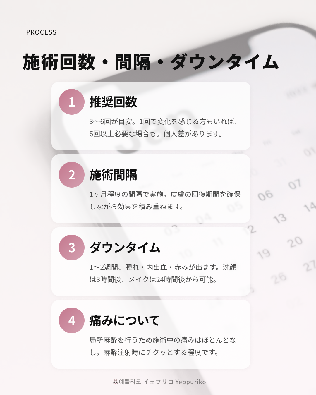 🩹 ダウンタイムと日常生活への影響