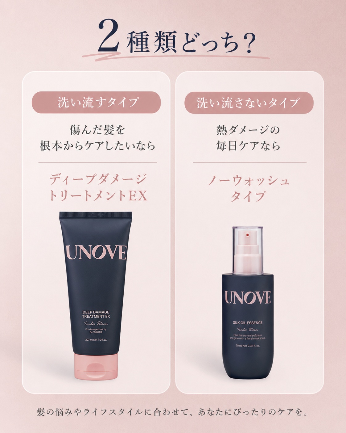 🆚 unoveの洗い流す・洗い流さない、どっちを選ぶ?