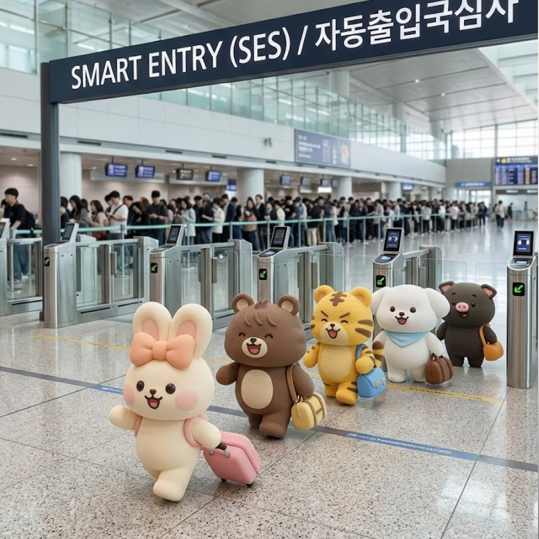 【韓国】仁川空港の入国審査が12秒に！自動出入国審査
