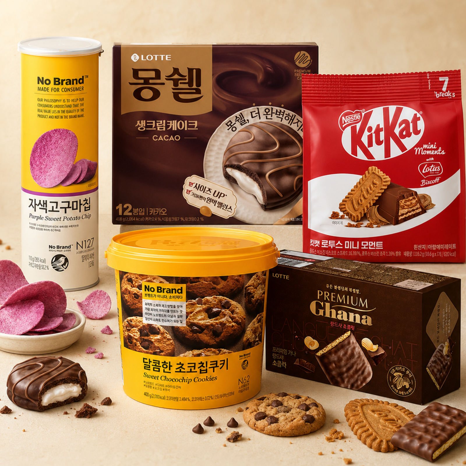 韓国スーパーで買うべきお土産まとめ|4大チェーン(ロッテ・No Brand・emart・homeplus)の狙い目