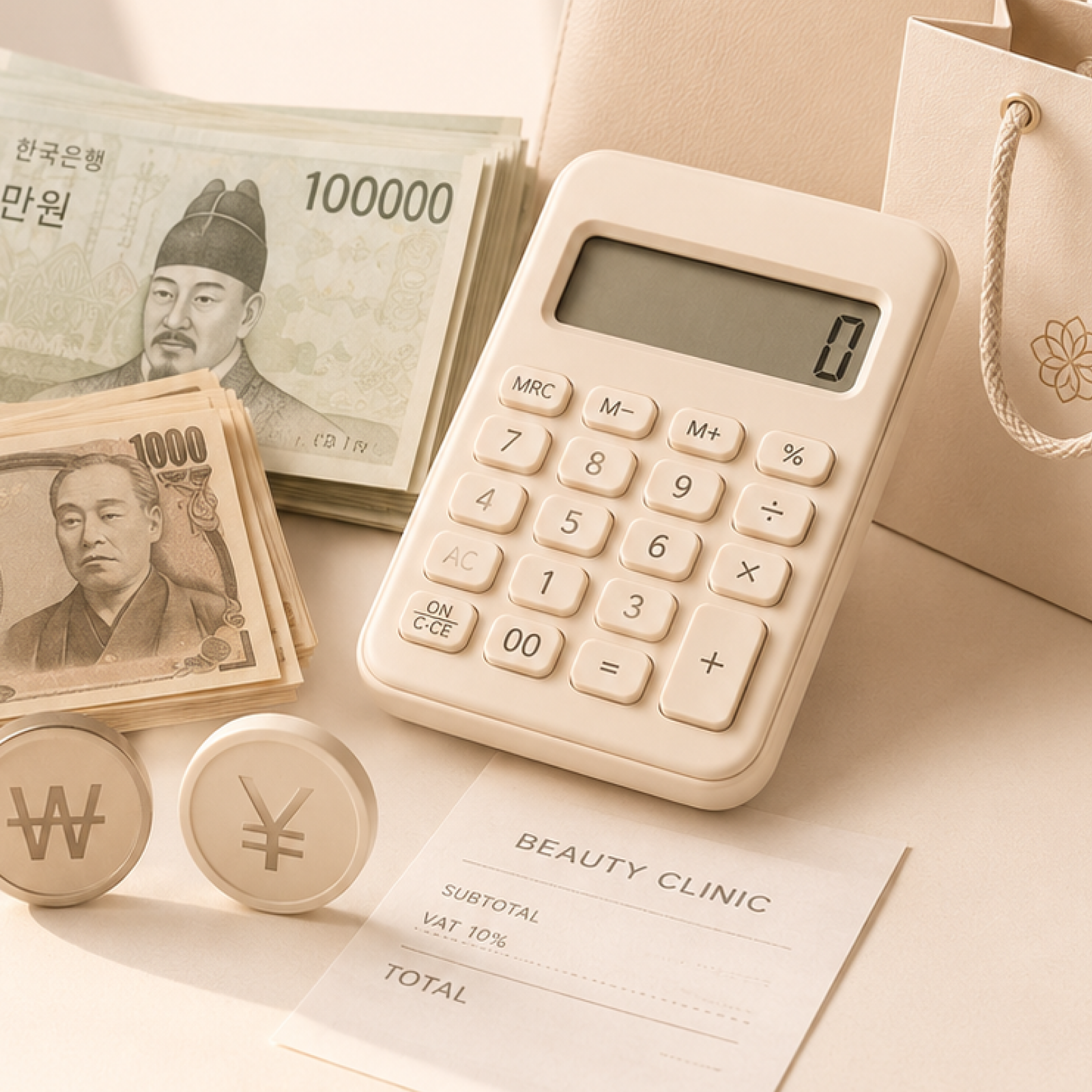 ₩と¥、「0」ひとつで10倍変わる ― 韓国美容見積もりの正しい読み方