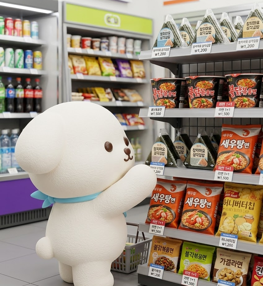 ソウルのコンビニ、ちょっと安心する場所