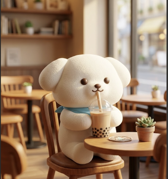タピオカミルクティーって、 たまに急に飲みたくなりませんか?🐶