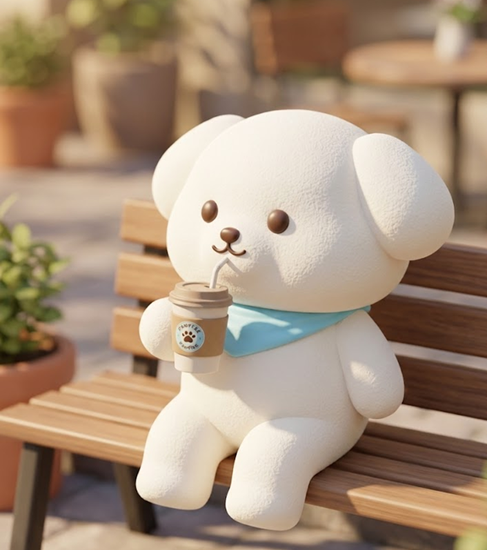 韓国のカフェ、 テイクアウトする人けっこう多い🐶