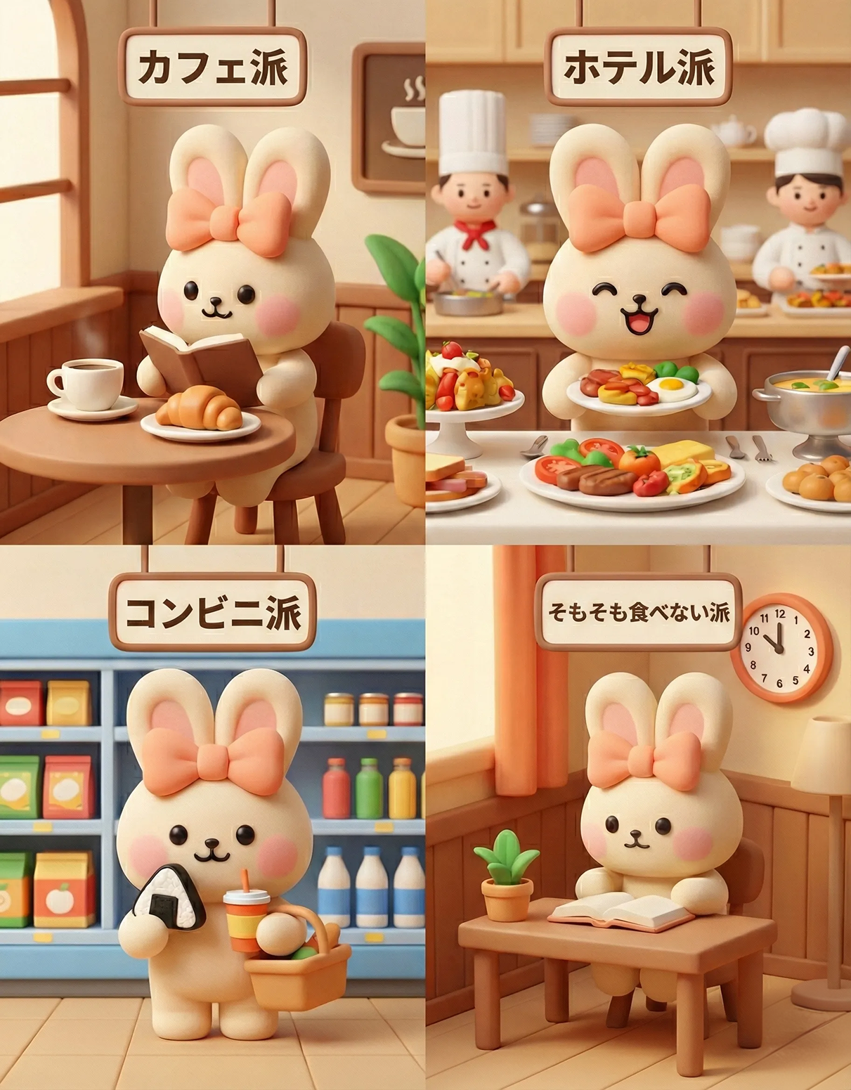 【ちょい質問】韓国旅行中、みんな朝ごはんどうしてる？🐰