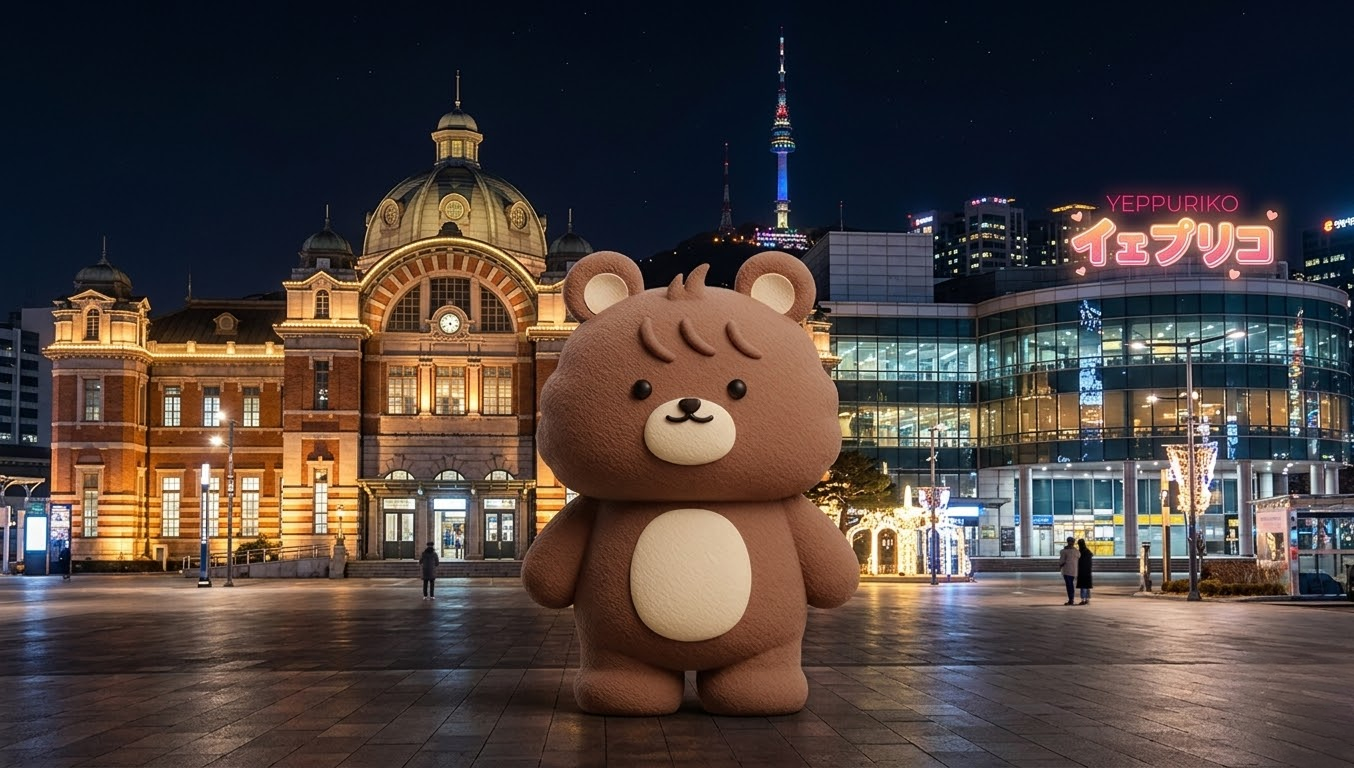 ソウル駅（ソウルえき）の夜