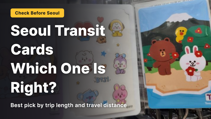 Which of Seoul’s four transportation cards is ultimately the right one?
