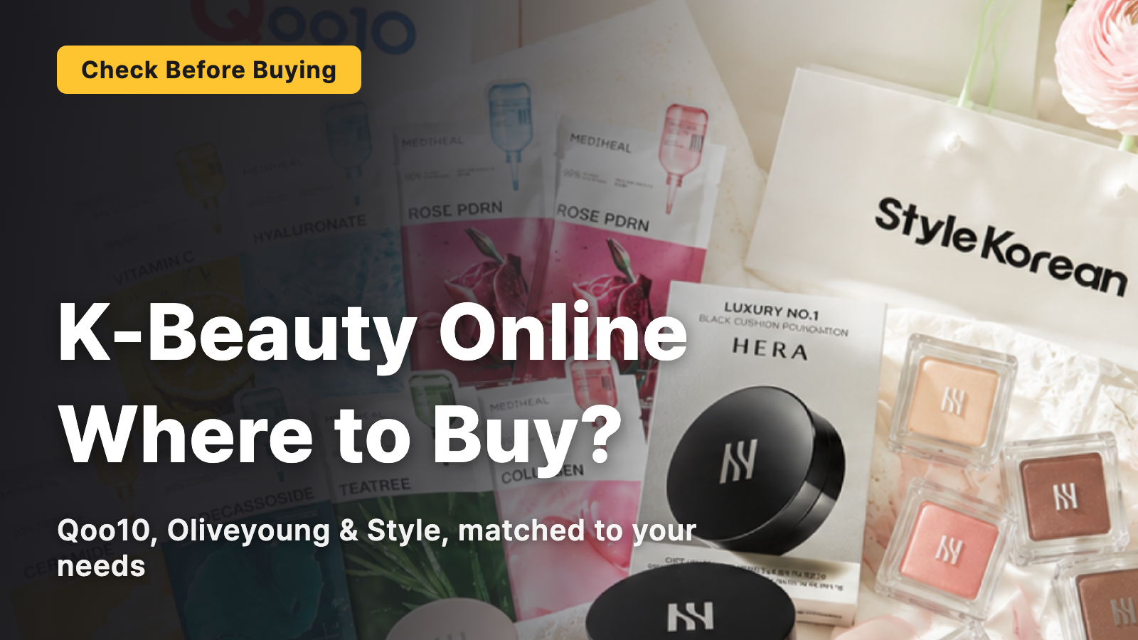 Where do you buy Korean cosmetics online? Qoo10, Olive Young, Style