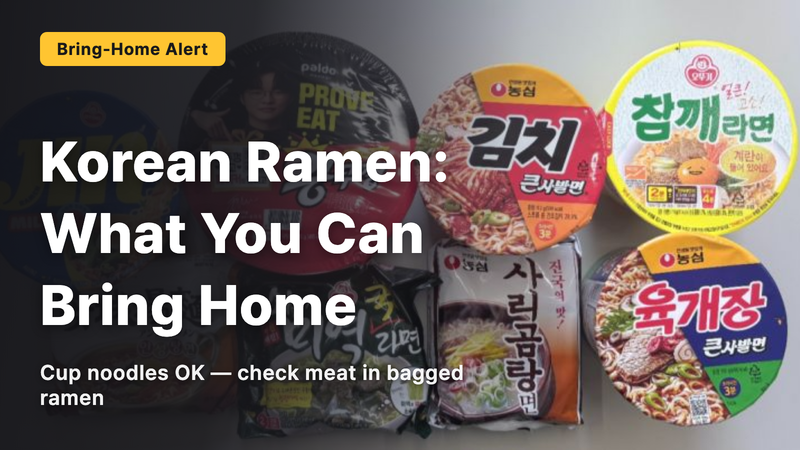 When it comes to taking Korean ramyeon home, the deciding factor is the toppings