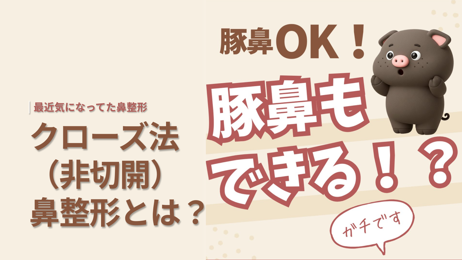 クローズ法（非切開）鼻整形とは？