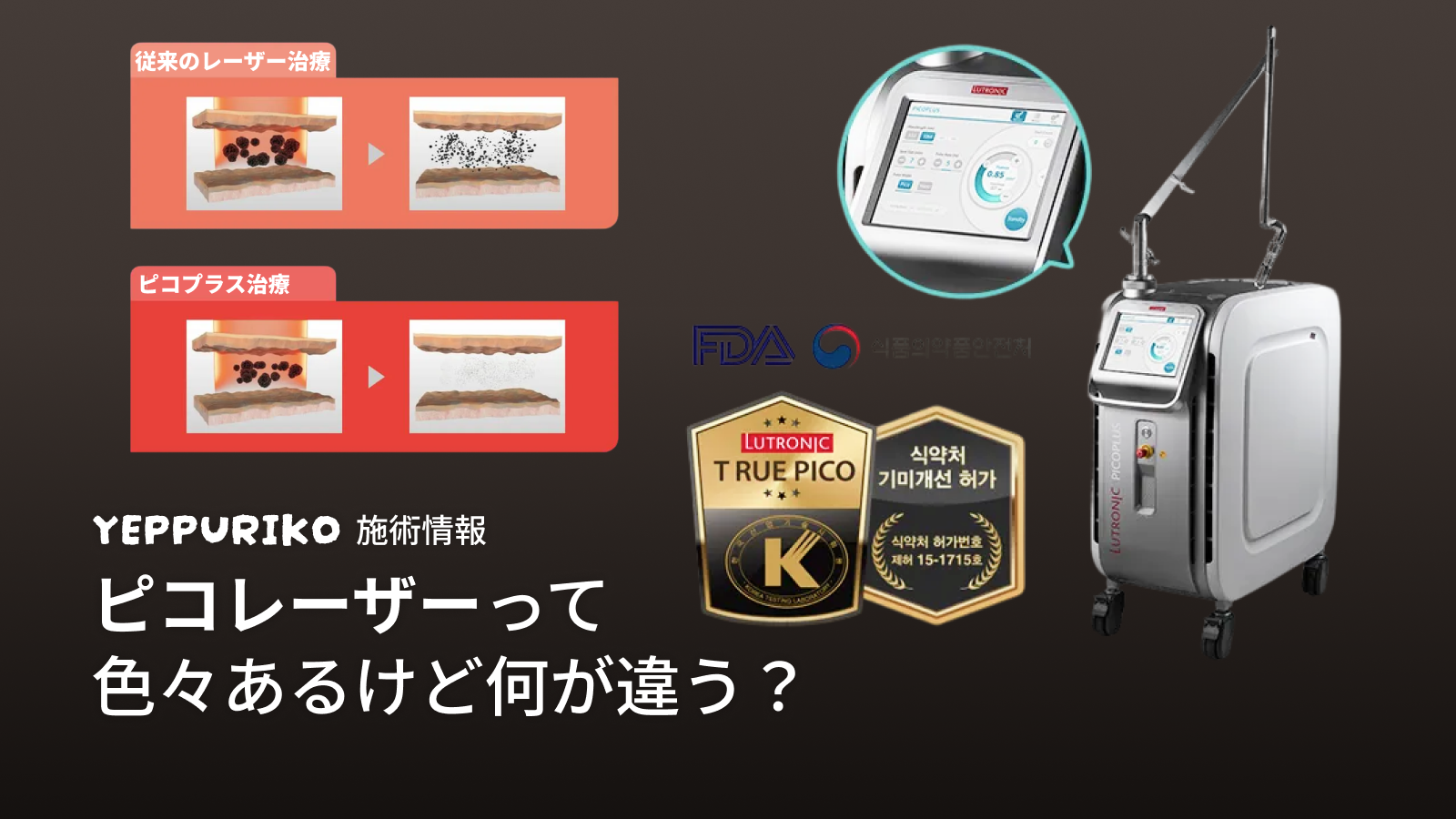 韓国ピコプラスとは？ シミ・肝斑ケアで注目のピコ秒レーザ
