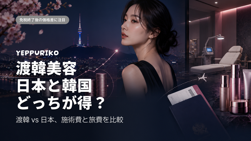 韓国美容クリニック免税終了後の価格は?渡韓vs日本、今どちらがお得か