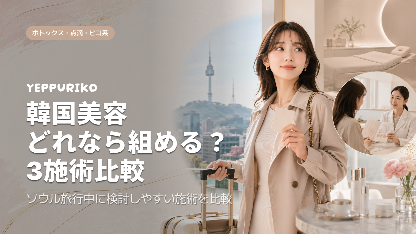 ソウル旅行のスキマ時間で受けられる韓国美容医療｜ボトックス・ピコトーニング完全ガイド