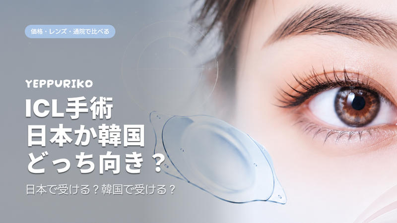 日本と韓国のICL、3つの違いを徹底比較|費用・レンズ・術後フォロー