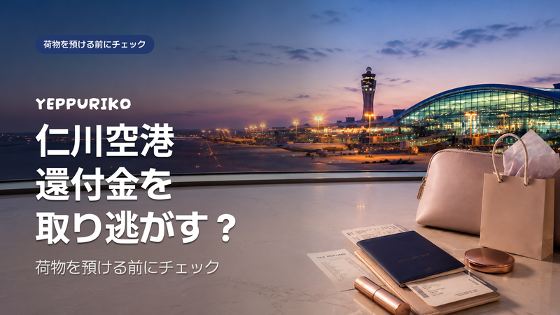 仁川空港・出国前30分の攻略法|免税還付と液体コスメの正しい順番